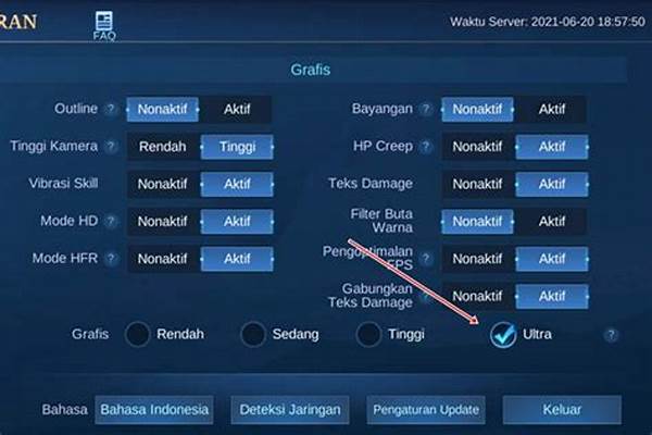 Atur Setting Grafis Mobile Legends Maksimal